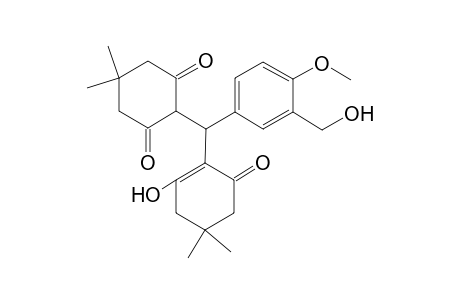 2-[(2-hydroxy-4,4-dimethyl-6-oxo-1-cyclohexenyl)-[3-(hydroxymethyl)-4-methoxyphenyl]methyl]-5,5-dimethylcyclohexane-1,3-dione