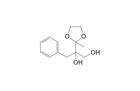 2-(2'-Methyl-1',3'-dioxolan-2'-yl)-3-phenyl-1,2-propanediol
