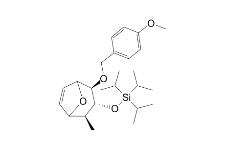 2.beta.-[(p-Methoxy)benzyloxy]-3.alpha.-[(triisopropylsilyl)oxy]-4.beta.-methyl-8-oxabicyclo[3.2.1]oct-6-ene