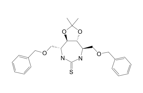(4R,5R,6R,7R)-4,7-DIBENZYLOXYMETHYL-5,6-DIHYDROXY-5,6-O-METHYLETHYLIDENE-1,3-DIAZEPAN-2-THIONE