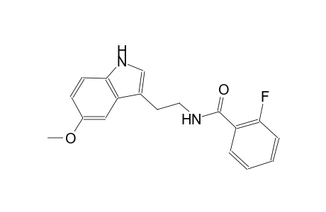 2-fluoro-N-[2-(5-methoxy-1H-indol-3-yl)ethyl]benzamide
