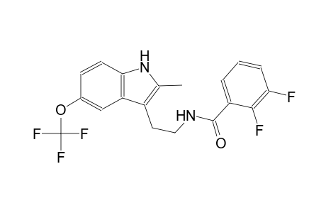 2,3-Difluoro-N-{2-[2-methyl-5-(trifluoromethoxy)-1H-indol-3-yl]ethyl}benzamide