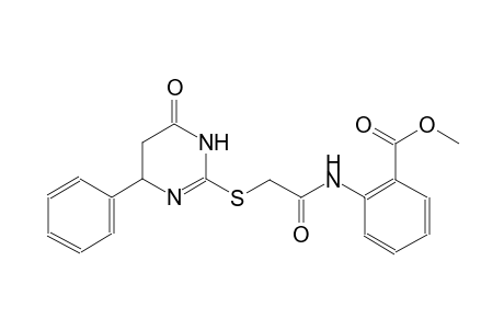 methyl 2-({[(6-oxo-4-phenyl-1,4,5,6-tetrahydro-2-pyrimidinyl)sulfanyl]acetyl}amino)benzoate