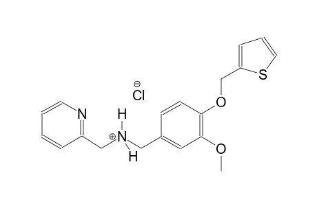 2-pyridinemethanaminium, N-[[3-methoxy-4-(2-thienylmethoxy)phenyl]methyl]-, chloride