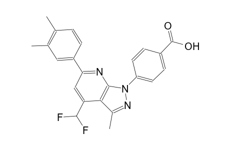 benzoic acid, 4-[4-(difluoromethyl)-6-(3,4-dimethylphenyl)-3-methyl-1H-pyrazolo[3,4-b]pyridin-1-yl]-