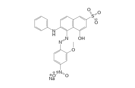 2-Naphthalenesulfonic acid, 4-hydroxy-5-[(2-methoxy-4-nitrophenyl)azo]-6-(phenylamino)-, monosodium salt