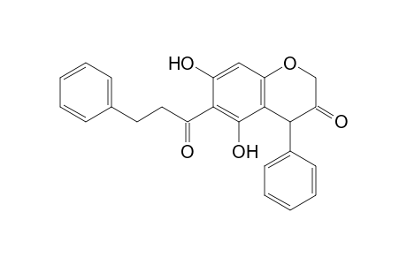 6-(3-Phenylpropionyl)-5,7-dihydroxyneoflavanone