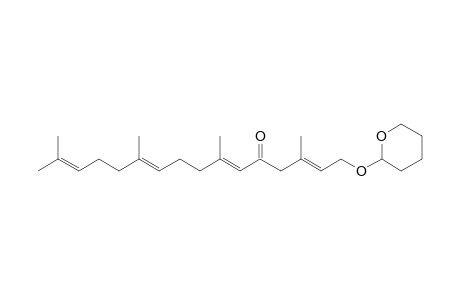 (2E,6E,10E)-3,7,11,15-tetramethyl-1-(2-oxanyloxy)-5-hexadeca-2,6,10,14-tetraenone
