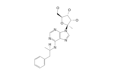 N6-[(1R)-1-METHYL-2-PHENYLETHYL]-9H-(1-DEOXY-BETA-D-PSICOFURANOSYL)-ADENINE