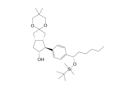 N-{(3'aS,4'R,6'aR)-4'-[4-((S)-1'-(t-butyldimethylsilyl-oxyhexyl)phenyl]-1',6'a',6',3'a-tetrahydro-5,5-dimethylspiro[1,3-dioxane-2,2'-pentalen])-5'-ol