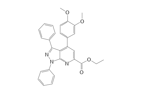 Ethyl-4-(3,4-dimethoxyphenyl)-1,3-diphenyl-1H-pyrazolo[3,4-b]pyridine-6-carboxylate