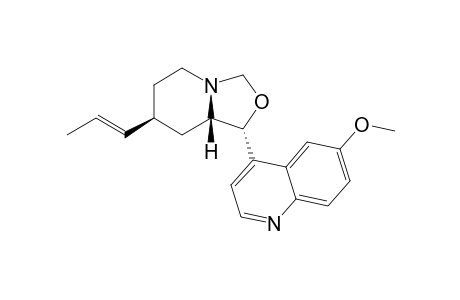 (4S)-(E)-Propenyl-(6S,7R)-7-(6-methoxyquinol-4-yl)-8-oxa-(1R)-azabicyclo[4.3.0]nonane