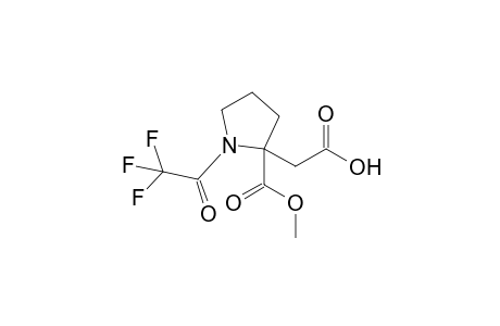 2-[2-carbomethoxy-1-(2,2,2-trifluoroacetyl)pyrrolidin-2-yl]acetic acid