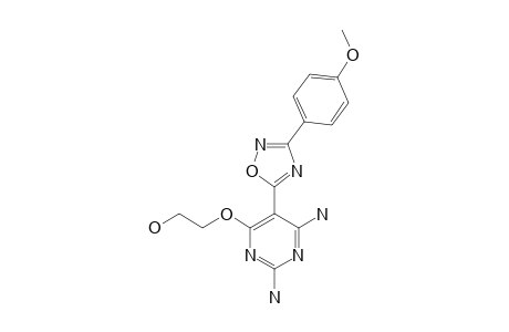 2-[2,6-diamino-5-[3-(4-methoxyphenyl)-1,2,4-oxadiazol-5-yl]pyrimidin-4-yl]oxyethanol