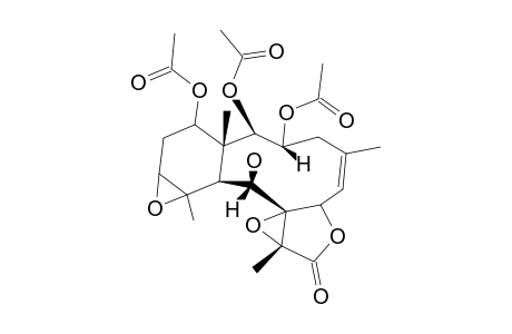 (1R*,2R*,3R*,5Z,7S*,8S*,9S*,10S*,11R*,12S*,14S*,17R*)-2,3,14-triacetoxy-8,17:11,12-bis(epoxy)-9-hydroxybriar-5-en-18-one