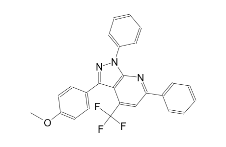 3-(4-methoxyphenyl)-1,6-diphenyl-4-(trifluoromethyl)-1H-pyrazolo[3,4-b]pyridine