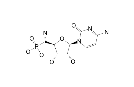 5'-[1'-(5'S-AMINO-BETA-D-RIBO-PENTA-1',4'-FURANOSYL)-CYTOSINE]-PHOSPHONIC-ACID