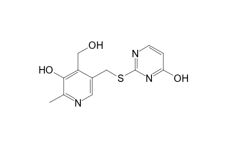 2-{{[5-hydroxy-4-(hydroxymethyl)-6-methyl-3-pyridyl]methyl]thio}-4-pyrimidinol
