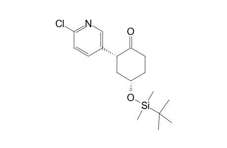 (2R,4S)-4-[tert-butyl(dimethyl)silyl]oxy-2-(6-chloranylpyridin-3-yl)cyclohexan-1-one