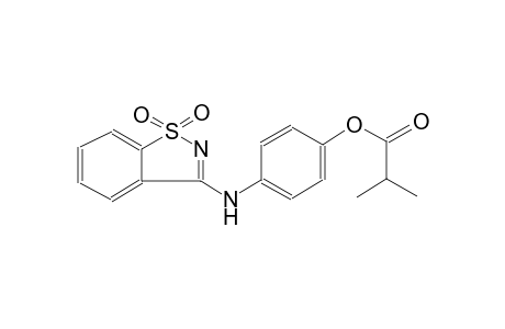 propanoic acid, 2-methyl-, 4-[(1,1-dioxido-1,2-benzisothiazol-3-yl)amino]phenyl ester