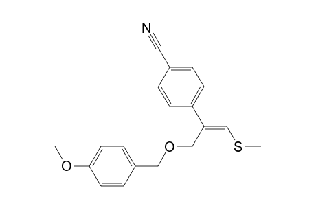 Methyl (E)-2-[[(4-methoxybenzoyl)methyl]-2-(4-cyanophenyl)]vinyl sulfide