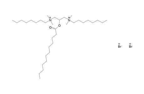 (2-hydroxytrimethylene)bis[dimethyloctylammonium]dibromide, laurate