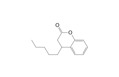 2H-1-Benzopyran-2-one, 3,4-dihydro-4-pentyl-