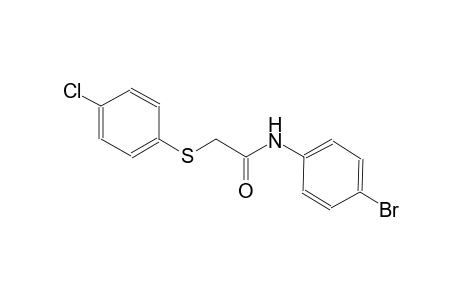 N-(4-bromophenyl)-2-[(4-chlorophenyl)sulfanyl]acetamide