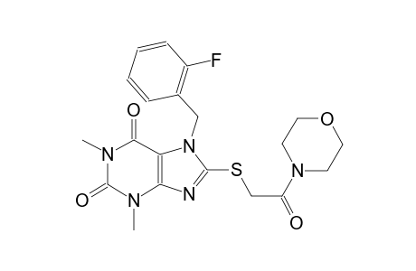 7-(2-fluorobenzyl)-1,3-dimethyl-8-{[2-(4-morpholinyl)-2-oxoethyl]sulfanyl}-3,7-dihydro-1H-purine-2,6-dione