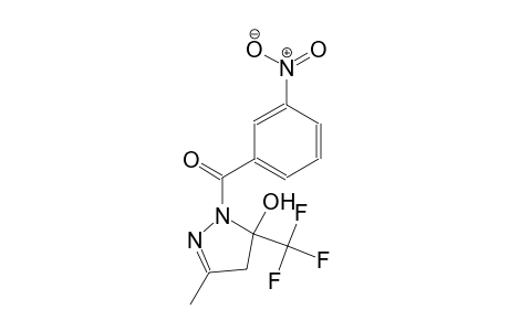 3-methyl-1-(3-nitrobenzoyl)-5-(trifluoromethyl)-4,5-dihydro-1H-pyrazol-5-ol