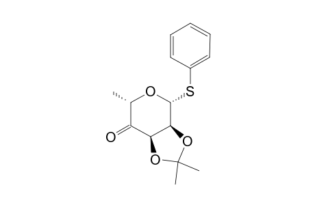 PHENYL-6-DEOXY-2,3-O-ISOPROPYLIDENE-1-THIO-BETA-L-RIBO-HEXOPYRANOSID-4-ULOSE