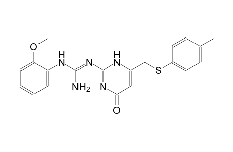 N-(2-methoxyphenyl)-N''-(6-{[(4-methylphenyl)sulfanyl]methyl}-4-oxo-1,4-dihydro-2-pyrimidinyl)guanidine