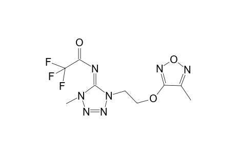 Acetamide, 2,2,2-trifluoro-N-[1-methyl-4-[2-(4-methyl-3-furazanyloxy)ethyl]-5-tetrazolylidene]-