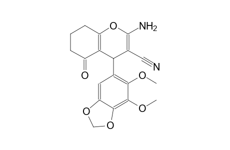 4H-1-benzopyran-3-carbonitrile, 2-amino-4-(6,7-dimethoxy-1,3-benzodioxol-5-yl)-5,6,7,8-tetrahydro-5-oxo-