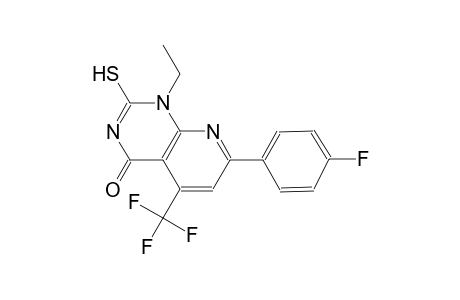 pyrido[2,3-d]pyrimidin-4(1H)-one, 1-ethyl-7-(4-fluorophenyl)-2-mercapto-5-(trifluoromethyl)-
