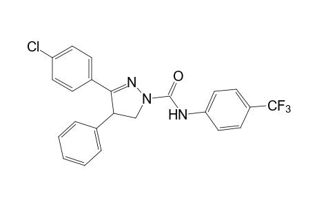 3-(p-CHLOROPHENYL)-4-PHENYL-alpha,alpha,alpha-TRIFLUORO-2-PYRAZOLINE-1-CARBOXY-p-TOLUIDIDE