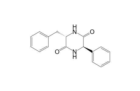 (3S,6R)-3-benzyl-6-phenyl-piperazine-2,5-dione