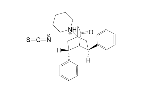 6,7-Diphenyl-4-piperidino-bicyclo[2.2.2]octan-2-one - thiocyanide salt