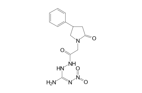 Acethydrazide, 2-(2-oxo-4-phenylpyrrolidin-1-yl)-, n2-(n-nitroamidin-2-yl)-