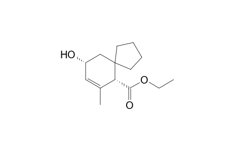 cis-9-hydroxy-7-methylspiro[4.5]dec-7-ene-6-carboxylic acid ethyl ester