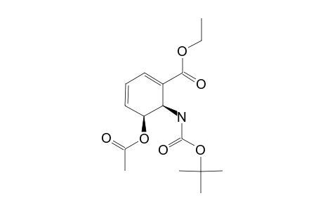 ETHYL-(SYN)-5-ACETOXY-6-TERT.-BUTOXYCARBONYLAMINO-1,3-CYCLOHEXADIENE-1-CARBOXYLATE