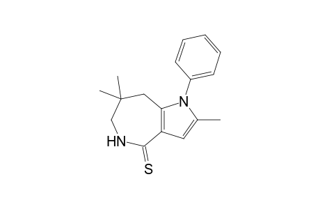2,7,7-trimethyl-1-phenyl-6,8-dihydro-5H-pyrrolo[3,2-c]azepine-4-thione