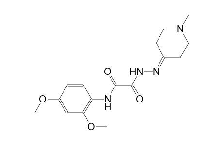 N-(2,4-dimethoxyphenyl)-2-[2-(1-methyl-4-piperidinylidene)hydrazino]-2-oxoacetamide