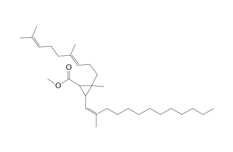 (Z)-1-(Methoxycarbonyl)-2-methyl-2-(4,8-dimethylnonan-3,7-dienyl)-3-(2-undecylpropenyl)cyclopropane