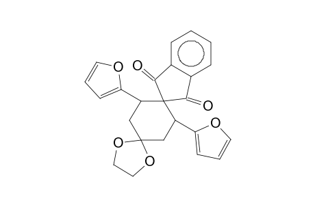 cis-3',5'-di(2-furyl)-dispiro[1,3-dixoloan-2,1'-cyclohexan-4',2"-indan]-1",3"-dion