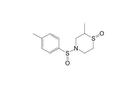 Thiomorpholine, 2-methyl-4-[(4-methylphenyl)sulfinyl]-, 1-oxide