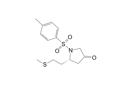 (5R)-1-(4-methylphenyl)sulfonyl-5-(2-methylsulfanylethyl)pyrrolidin-3-one