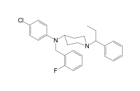 N-4-Chlorophenyl-N-2-fluorobenzyl-1-(1-phenylpropyl)piperidin-4-amine