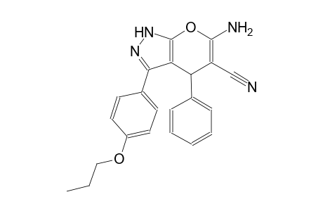 6-amino-4-phenyl-3-(4-propoxyphenyl)-1,4-dihydropyrano[2,3-c]pyrazole-5-carbonitrile