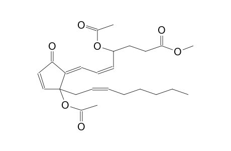 PROSTA-5,7,10,14-TETRAEN-1-OIC ACID, 4,12-BIS(ACETYLOXY)-9-OXO-METHYL-